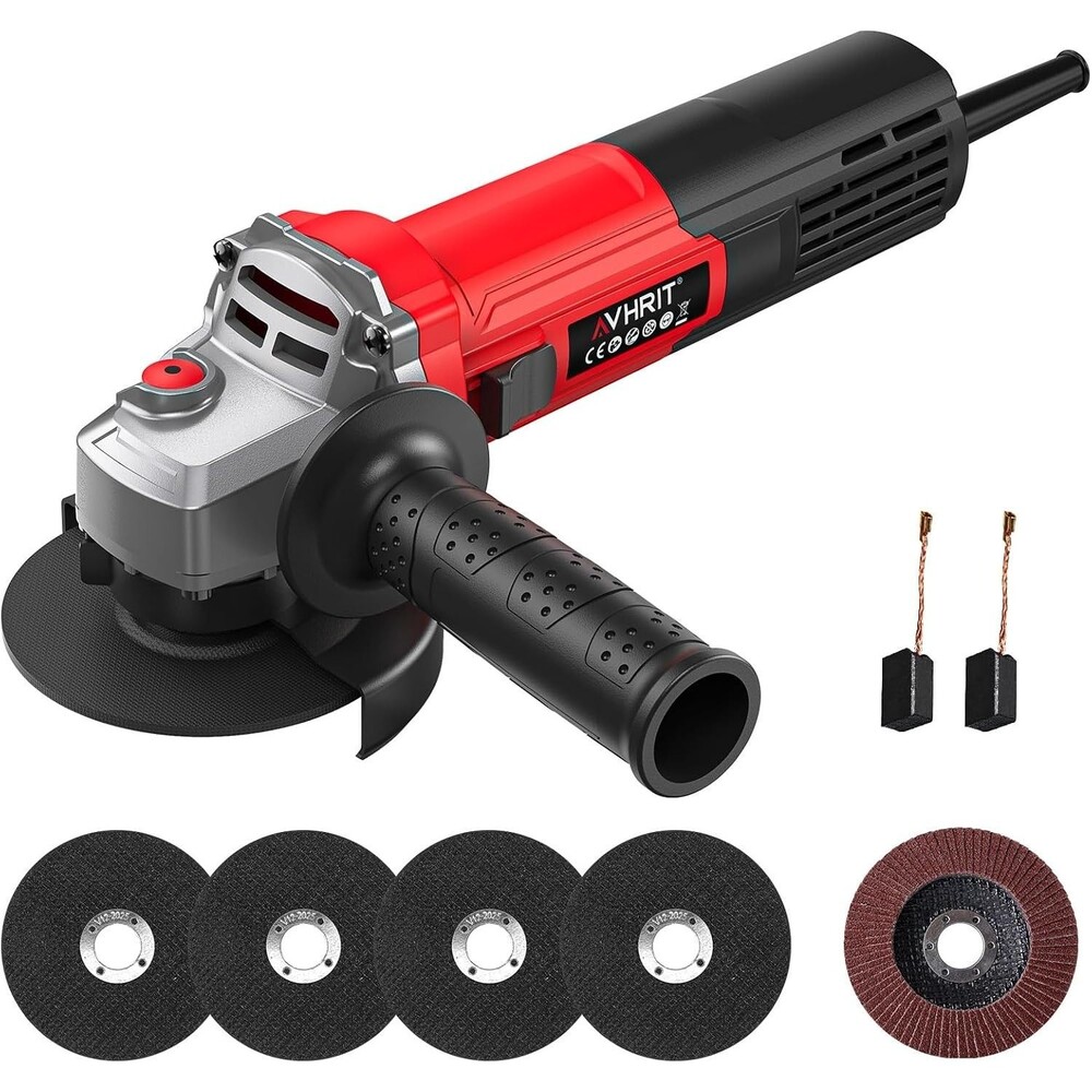 Avhrit 4-1/2in Corded Angle Grinder, 10 Amp 1200W, 13000 RPM